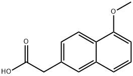 2-Naphthaleneacetic acid, 5-methoxy- 化学構造式