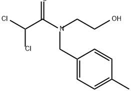 Acetamide, 2,2-dichloro-N-(2-hydroxyethyl)-N-[(4-methylphenyl)methyl]- Struktur