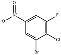 Benzene, 1-bromo-2-chloro-3-fluoro-5-nitro- 化学構造式