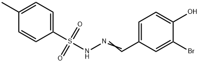 N'-(3-bromo-4-hydroxybenzylidene)-4-methylbenzenesulfonohydrazide Struktur