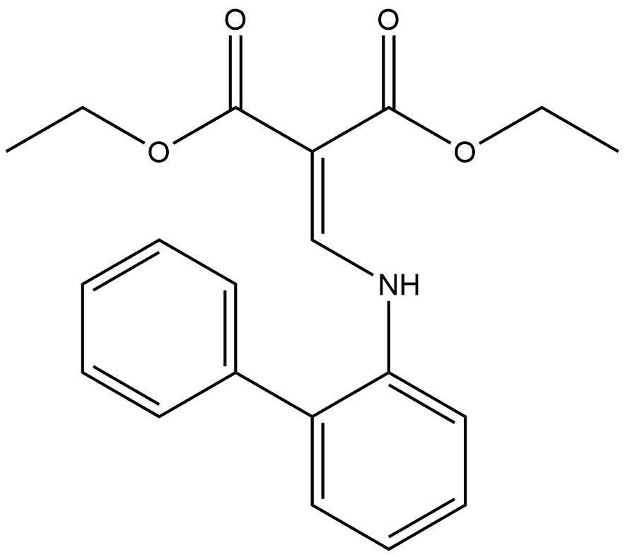 1,3-Diethyl 2-[([1,1′-biphenyl]-2-ylamino)methylene]propanedioate 结构式