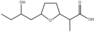 Tetrahydro-5-(2-hydroxybutyl)-α-methyl-2-furanacetic acid, 35986-06-2, 结构式