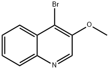 3-メトキシ-4-ブロモキノリン 化学構造式