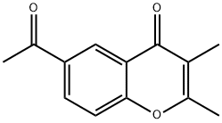 6-Acetyl-2,3-dimethyl-4H-chromen-4-one Structure