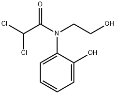 Acetamide, 2,2-dichloro-N-(2-hydroxyethyl)-N-(2-hydroxyphenyl)- Struktur
