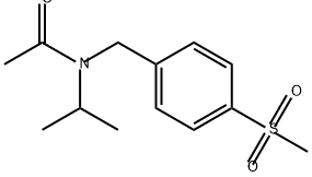Acetamide, N-(1-methylethyl)-N-[[4-(methylsulfonyl)phenyl]methyl]- Structure