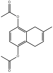 1,4-Naphthalenediol, 5,8-dihydro-6-methyl-, 1,4-diacetate Structure