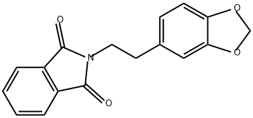 1H-Isoindole-1,3(2H)-dione, 2-[2-(1,3-benzodioxol-5-yl)ethyl]- 结构式