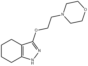 4-(2-((4,5,6,7-Tetrahydro-1H-indazol-3-yl)oxy)ethyl)morpholine Struktur