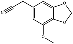(7-Methoxy-1,3-benzodioxol-5-yl)acetonitrile Structure