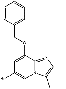 Imidazo[1,2-a]pyridine, 6-bromo-2,3-dimethyl-8-(phenylmethoxy)- Structure