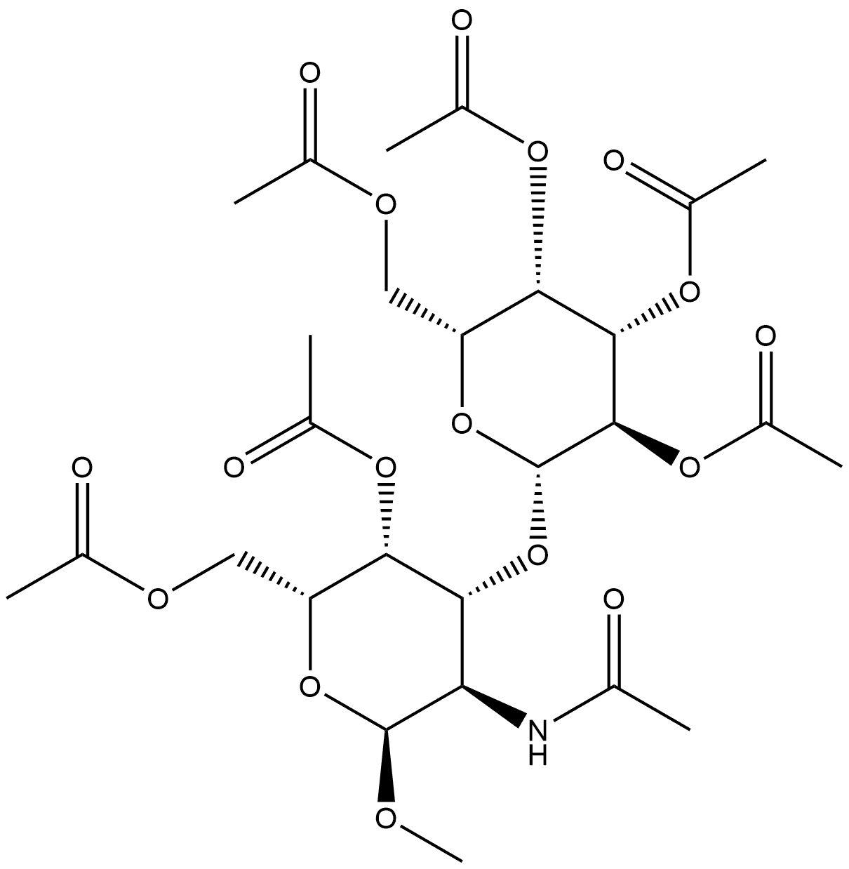 α-D-Galactopyranoside, methyl 2-(acetylamino)-2-deoxy-3-O-(2,3,4,6-tetra-O-acetyl-β-D-galactopyranosyl)-, 4,6-diacetate