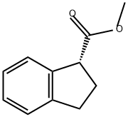 1H-Indene-1-carboxylic acid, 2,3-dihydro-, methyl ester, (1R)-,36330-16-2,结构式