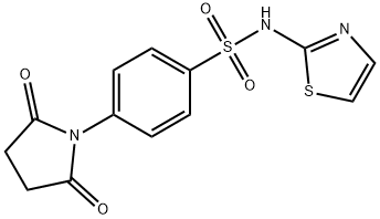 4-(2,5-Dioxopyrrolidin-1-yl)-N-(thiazol-2-yl)benzenesulfonamide 结构式