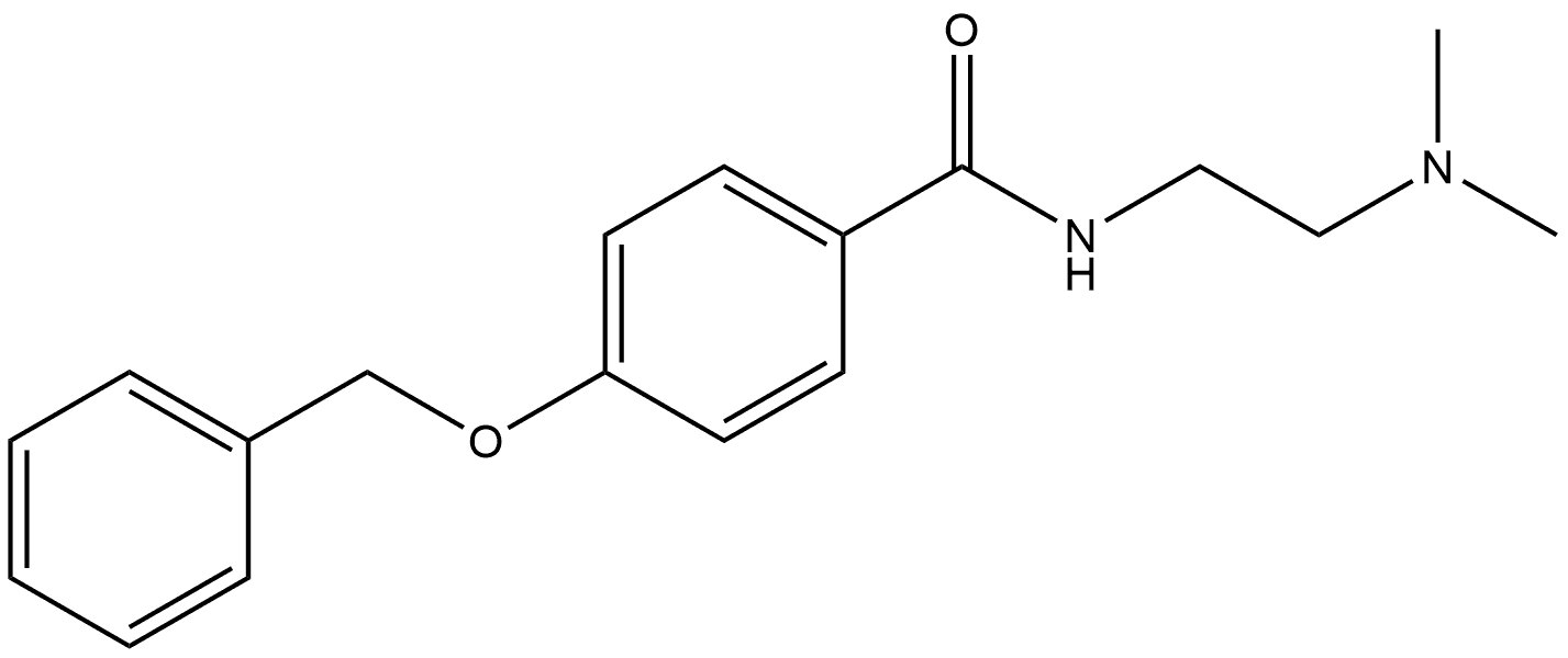 N-[2-(Dimethylamino)ethyl]-4-(phenylmethoxy)benzamide 结构式
