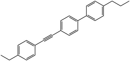 1,1'-Biphenyl, 4-[2-(4-ethylphenyl)ethynyl]-4'-propyl- Structure