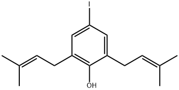 Phenol, 4-iodo-2,6-bis(3-methyl-2-buten-1-yl)-