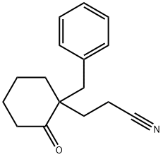 Cyclohexanepropanenitrile, 2-oxo-1-(phenylmethyl)-