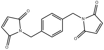 1H-Pyrrole-2,5-dione, 1,1'-[1,4-phenylenebis(methylene)]bis- 结构式