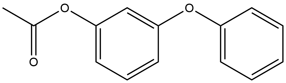 Phenol, 3-phenoxy-, 1-acetate Structure