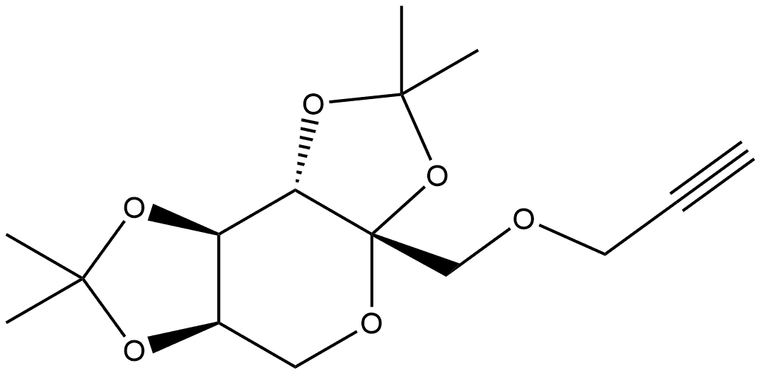 2,3:4,5-二-O-异亚丙基-1-O-炔丙基-Β-D吡喃果糖, 364733-08-4, 结构式