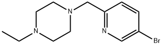 Piperazine, 1-[(5-bromo-2-pyridinyl)methyl]-4-ethyl- 化学構造式