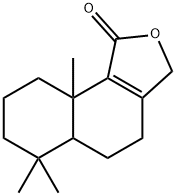 (5aalpha,9aalpha)-4,5,5a,6,7,8,9,9a-octahydro-6,6,9a-trimethylnaphtho[ 1,2-c]furan-1(3H)-one (isodrimenin),36506-91-9,结构式