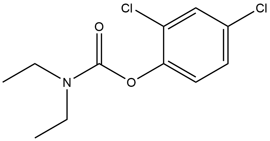 Carbamic acid, diethyl-, 2,4-dichlorophenyl ester Struktur
