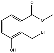Benzoic acid, 2-(bromomethyl)-3-hydroxy-, methyl ester Structure