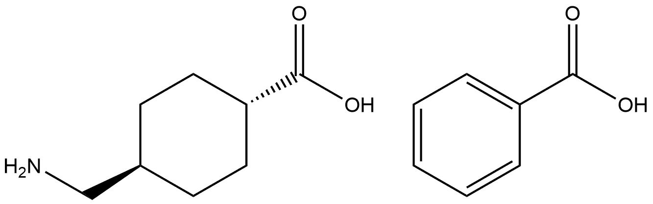 trans-4-(aminomethyl)-Cyclohexanecarboxylic acid benzoate Structure