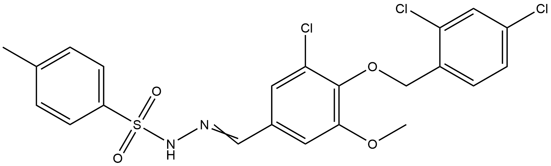 4-Methylbenzenesulfonic acid 2-[[3-chloro-4-[(2,4-dichlorophenyl)methoxy]-5-m... Structure