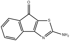 8H-Indeno[1,2-d]thiazol-8-one, 2-amino- Structure