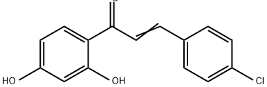 2-Propen-1-one, 3-(4-chlorophenyl)-1-(2,4-dihydroxyphenyl)- Structure