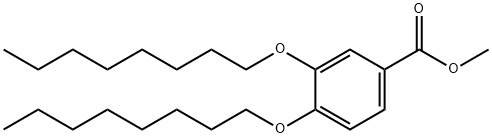 Benzoic acid, 3,4-bis(octyloxy)-, methyl ester Struktur