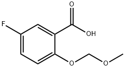 Benzoic acid, 5-fluoro-2-(methoxymethoxy)- Structure