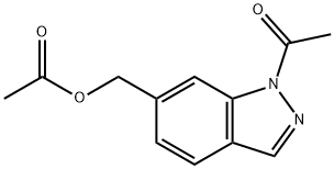 Ethanone, 1-[6-[(acetyloxy)methyl]-1H-indazol-1-yl]- 结构式