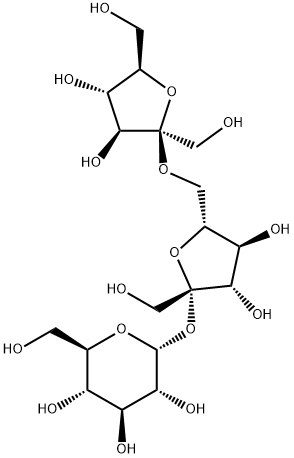 β-D-フルクトフラノシル6-O-β-D-フルクトフラノシル-α-D-グルコピラノシド 化学構造式