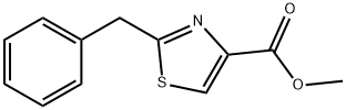 4-Thiazolecarboxylic acid, 2-(phenylmethyl)-, methyl ester Struktur