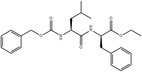 D-Phenylalanine, N-[N-[(phenylmethoxy)carbonyl]-L-leucyl]-, ethyl ester (9CI) 结构式