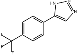 1H-1,2,3-Triazole, 5-[4-(trifluoromethyl)phenyl]- Structure