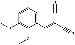 (2,3-Dimethoxybenzylidene)propanedinitrile 化学構造式