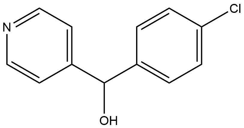 4-Pyridinemethanol, α-(4-chlorophenyl)-,36938-77-9,结构式