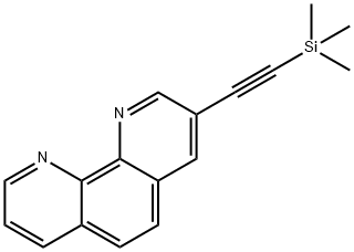 trimethyl-[2-(1,10-phenanthrolin-3-yl)ethynyl]silane 化学構造式