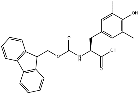 L-Tyrosine, N-[(9H-fluoren-9-ylmethoxy)carbonyl]-3,5-dimethyl- 结构式