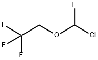 Ethane, 2-(chlorofluoromethoxy)-1,1,1-trifluoro- Struktur