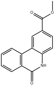 2-Phenanthridinecarboxylic acid, 5,6-dihydro-6-oxo-, methyl ester Structure