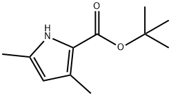 1H-Pyrrole-2-carboxylic acid, 3,5-dimethyl-, 1,1-dimethylethyl ester Structure