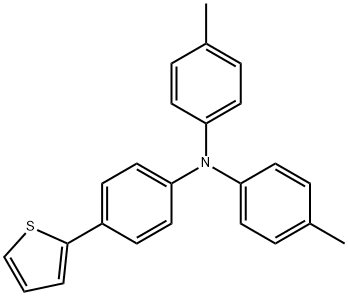 Benzenamine, 4-methyl-N-(4-methylphenyl)-N-[4-(2-thienyl)phenyl]- Struktur