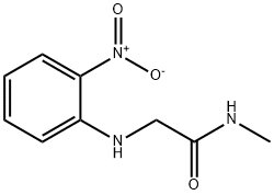 N-methyl-2-[(2-nitrophenyl)amino]acetamide 化学構造式