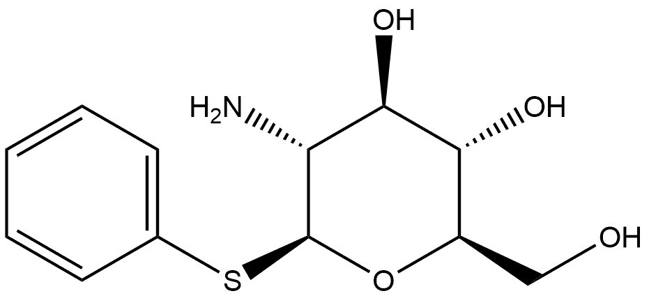 β-D-Glucopyranoside, phenyl 2-amino-2-deoxy-1-thio- Structure